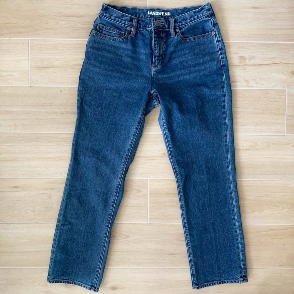NWOT Lands End High rise Straight
